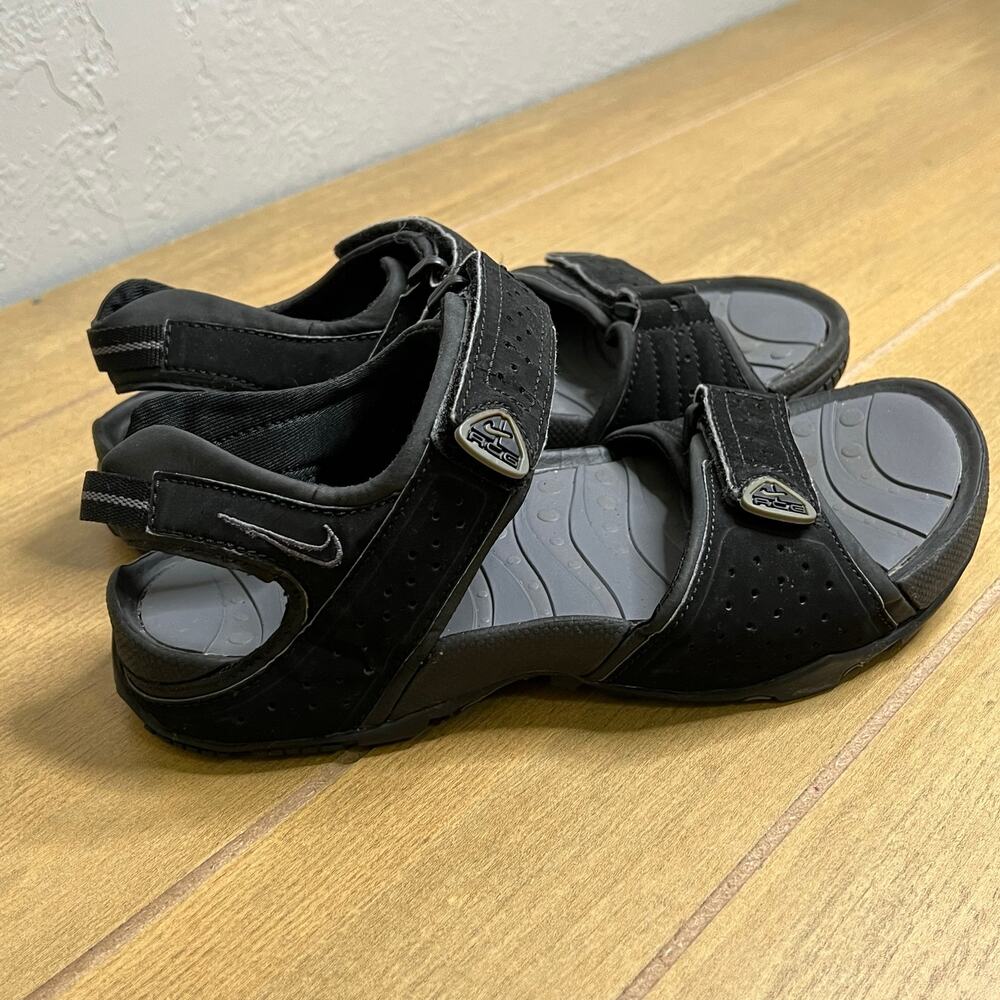 Nike ACG Straprunner Men's Size‎ 7 Black/Gray Hiking Sport Sandals Summer